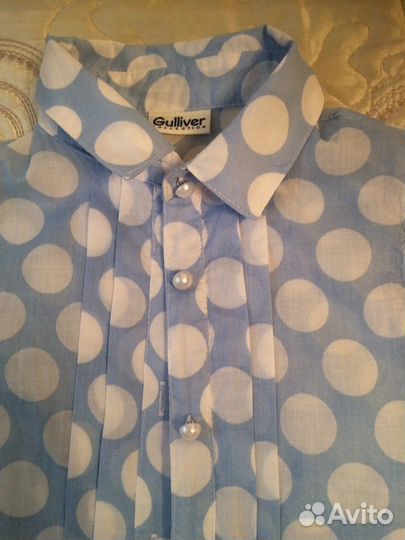 Рубашка блузка gulliver новая невесомая