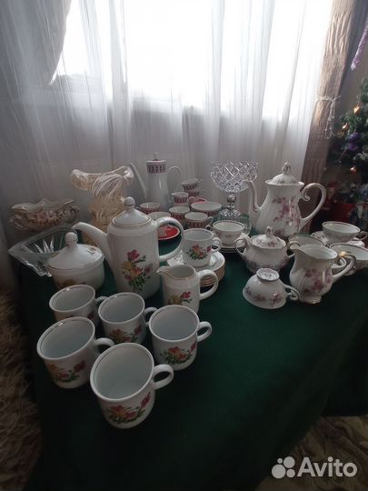 Сервизы ГДР, посуда и вазы СССР и др