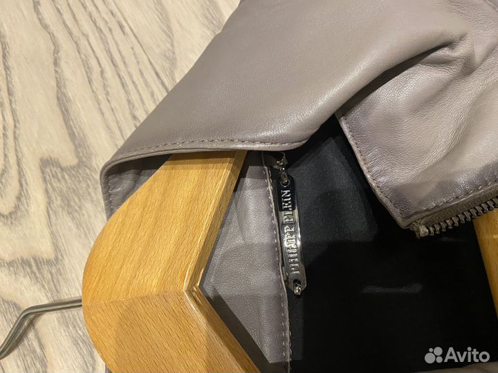 Мужской кожаный бомбер 52-54 Philipp Plein