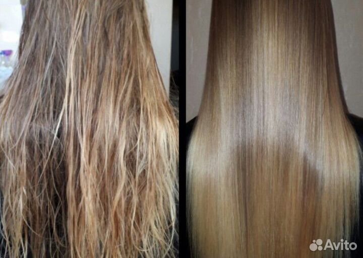 Кератиновое выпрямление волос