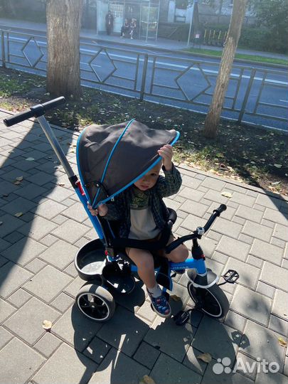 Велосипед коляска с ручкой бу