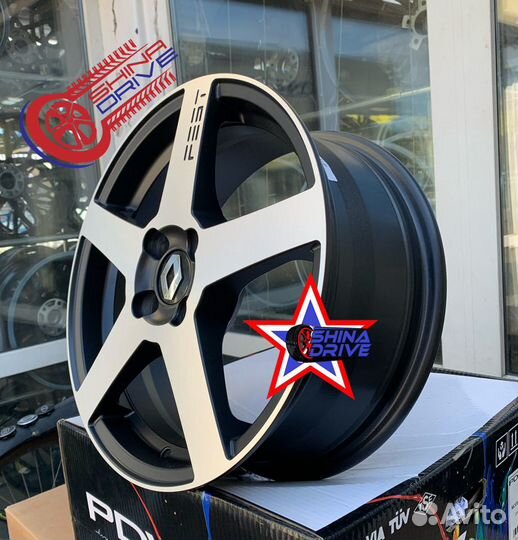 Диски Renault R16 4x100 Black Pol matt