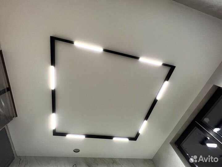 Натяжные потолки установка