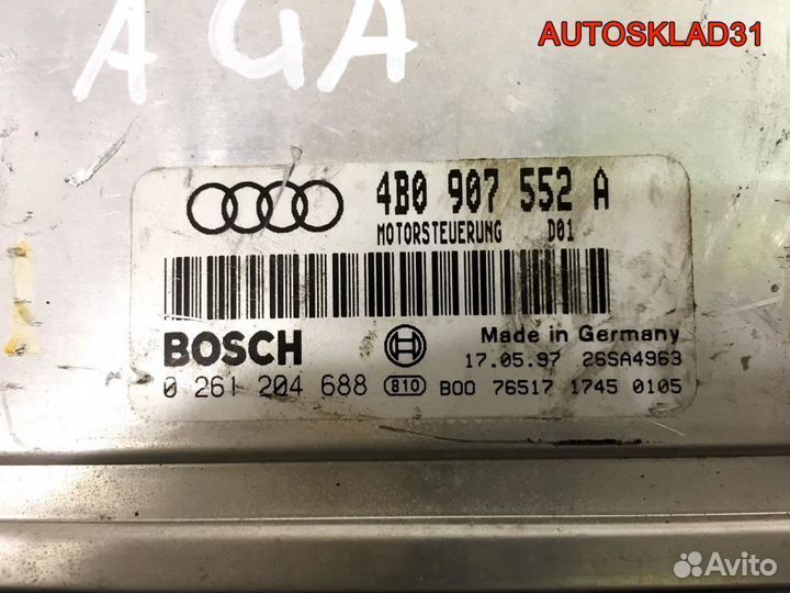 Блок эбу Audi A6 C5 2.4 AGA 4B0907552A Бензин