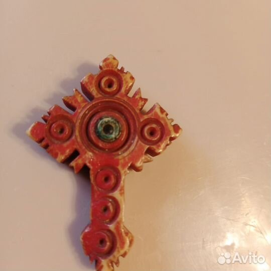 Старинный нательный крест 19 век Валаам