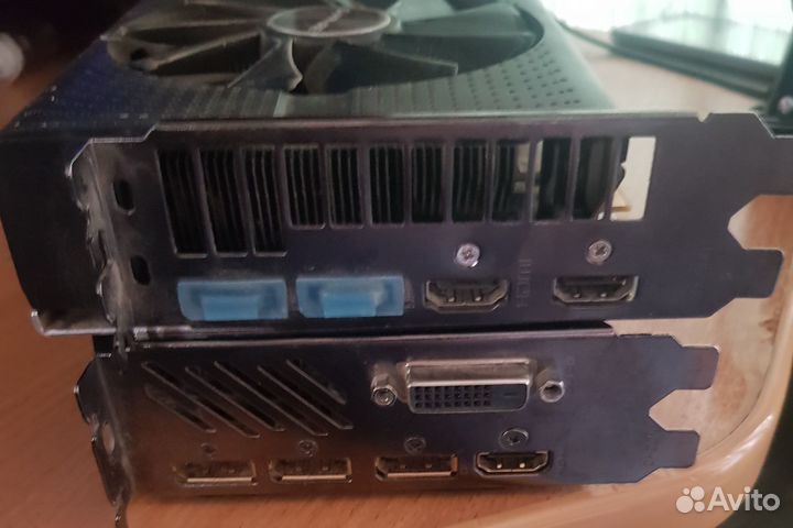 2 видеокарты RX480/8 и RX580/8