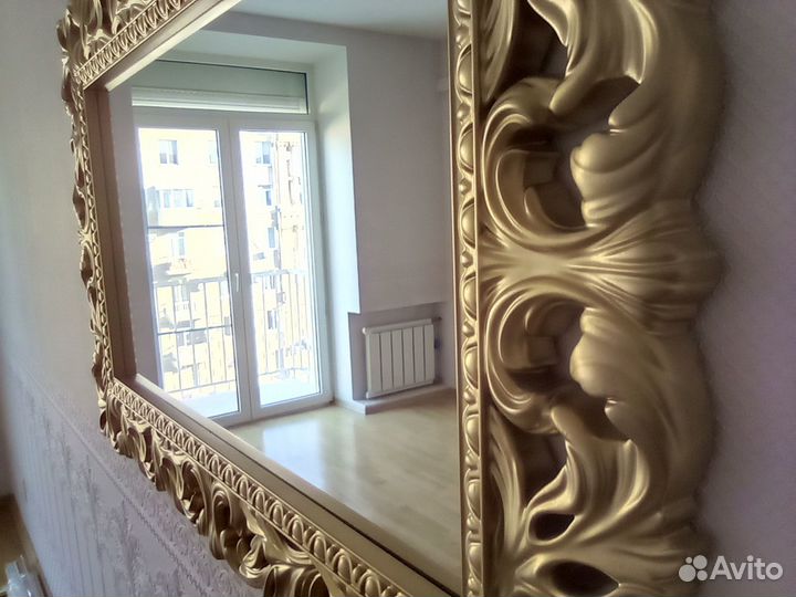 Зеркало декоративное, цвет золотой, 113х74 см