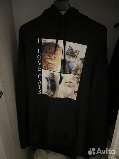 Balenciaga i love cats hoodie худи