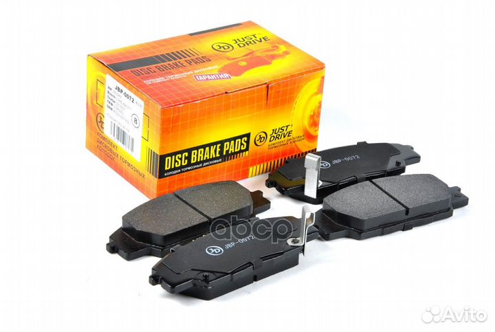 Колодки тормозные, передние D5094M JBP0072 Just