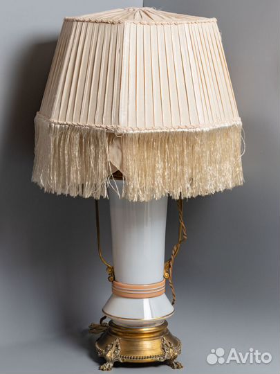 73 см. Лампа. Рабочая. Бронза. Стекло. Нач 20в