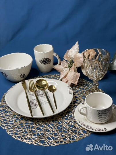 Комплект посуды серии Gazzetta Bianco