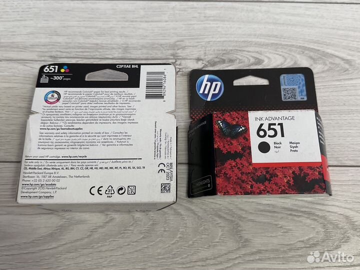 Картриджи hp 651 - комплект HP651, 202
