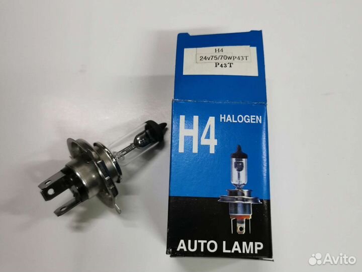 Лампа галогенная Т-50320 H4 P43T 24V75/70W