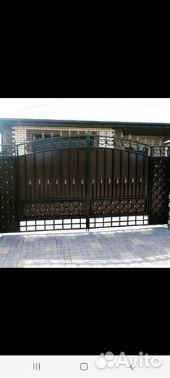 Кованные ворота и калитка