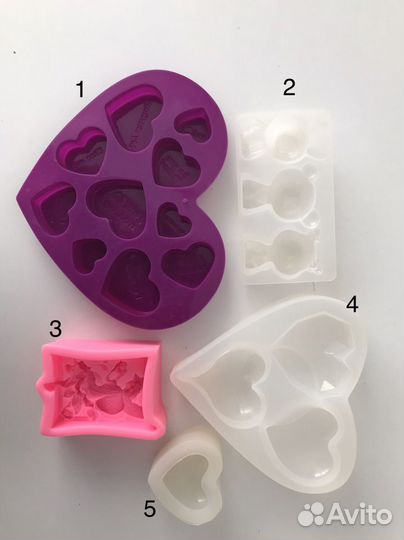 Силиконовые формы для мыла/гипса/эпоксидки/шоколад