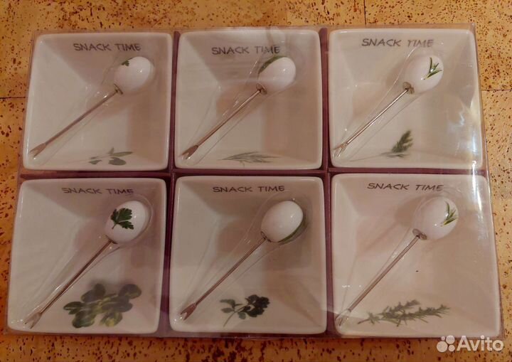 Оливница с вилкой (набор 6 шт.) новая в упаковке