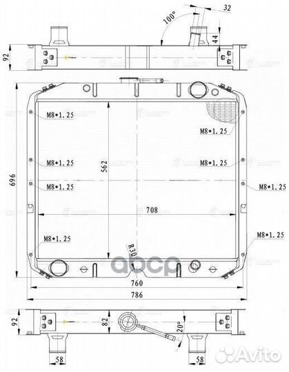 Радиатор охл. LRC12K1 luzar