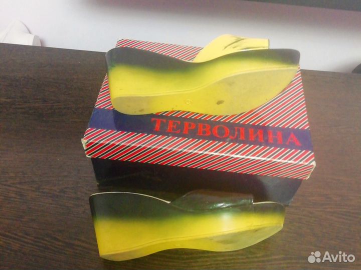 Туфли /шлепки двухцветные