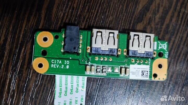 Доп плата USB, Audio C17A IO REV: 2.0 DNS C17A