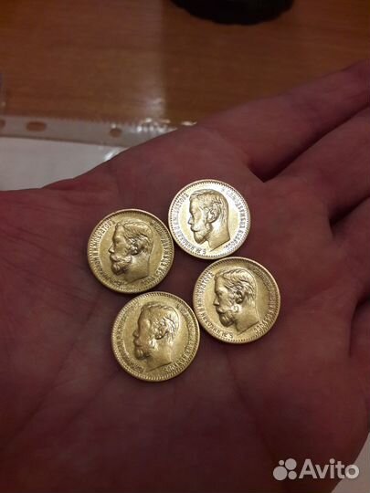 5 рублей 1898, 1899 год золото Николай 2