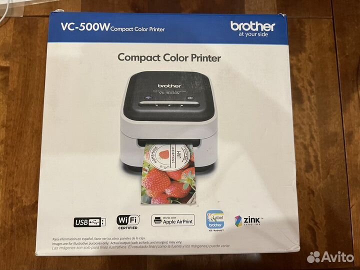 Цветной термотрансферный принтер Brother VC-500W