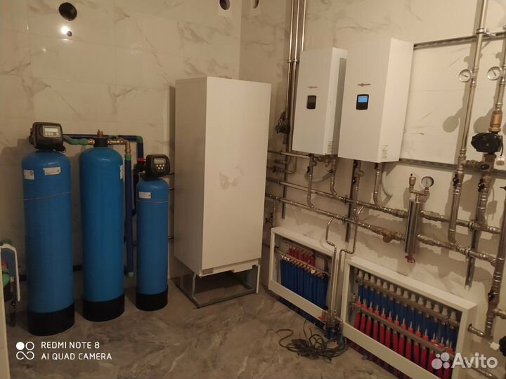 Монтаж отопления, водоснабжения, теплый пол