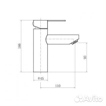 Смеситель Hansen для раковин белый 10032-F