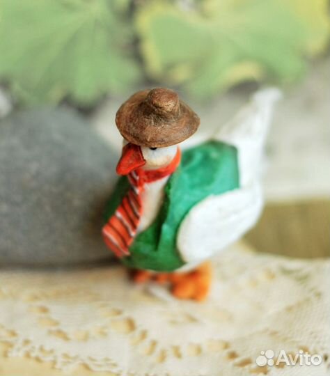 Ватные елочные игрушки Гуси