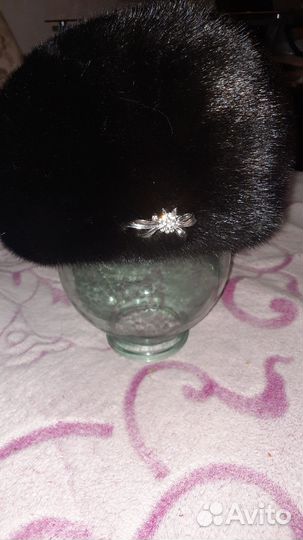 Норковый мягкий берет