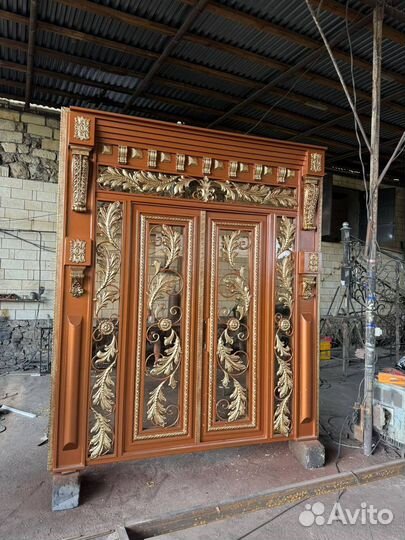 Кованые ворота под ключ с установкой e-2681