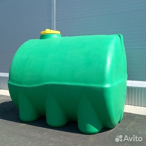 Бочка для автополива 5000 л горизонтальная