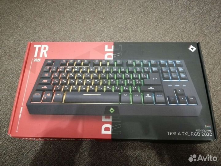 Игровая клавиатура с подсветкой tesla TKL RGB