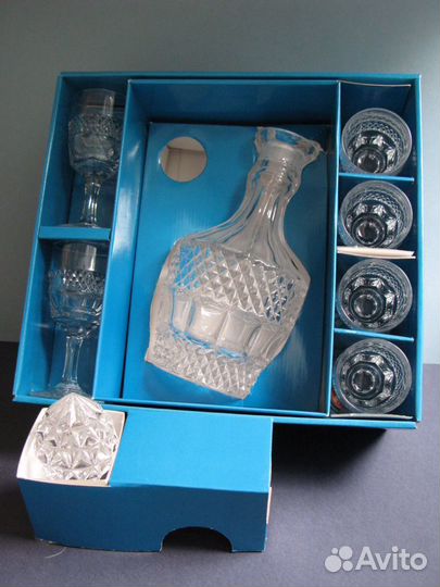 Подарочный набор для виски, вина. Хрусталь. Bohemi