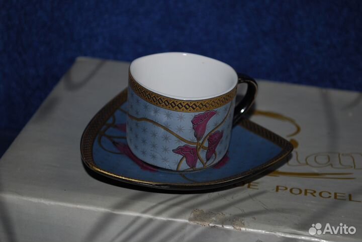 Yamasen Gold 24 карата японский фарфоровый сервиз