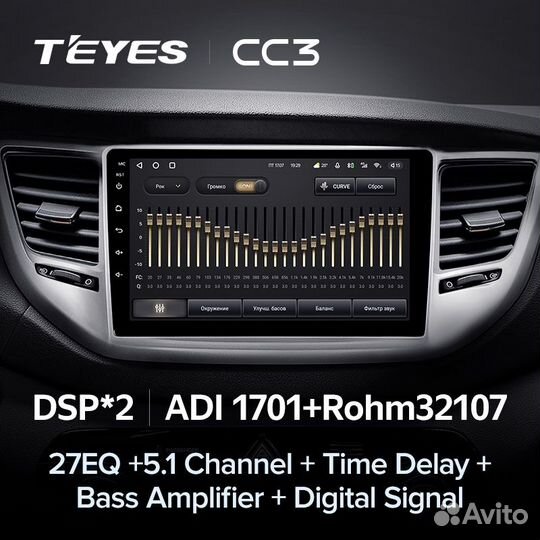 Магнитола Teyes CC3L для Hyundai Santa fe 2013-2016