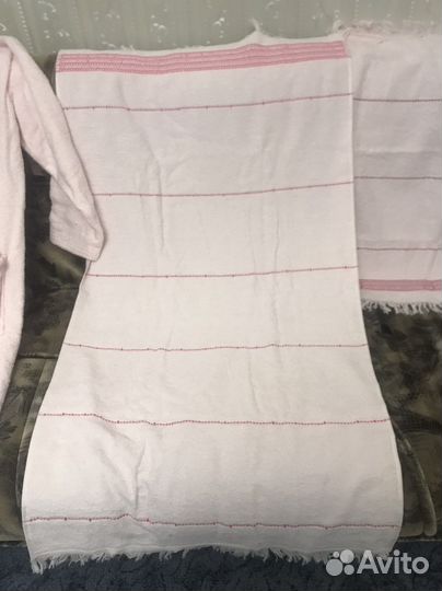 Банный комплект махровый халат и полотенца