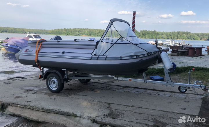 Лодка X-river Grace Wind 420 Нднд+мотор+прицеп