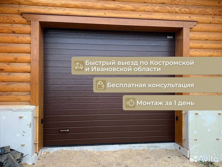 Гаражные секционные ворота