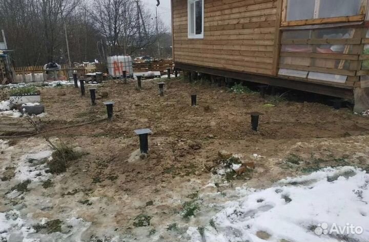 Установка винтовых свай