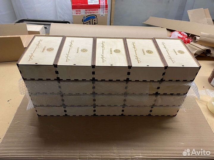 Коробка подарочная деревянная под заказ оптом