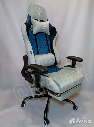 Новое игровое компьютерное кресло. Ткань