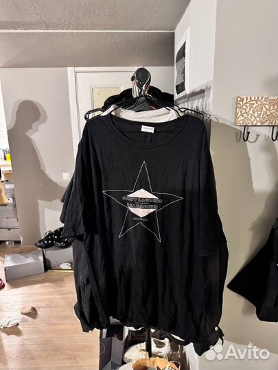 Футболка Saint Laurent Black Star Logo Оригинал