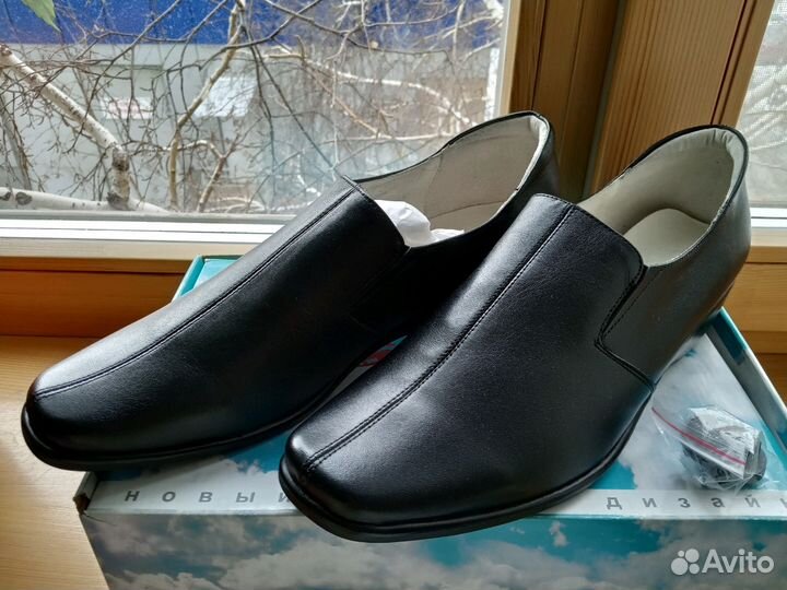 Туфли кожаные женские р-р 39 новые осень-весна