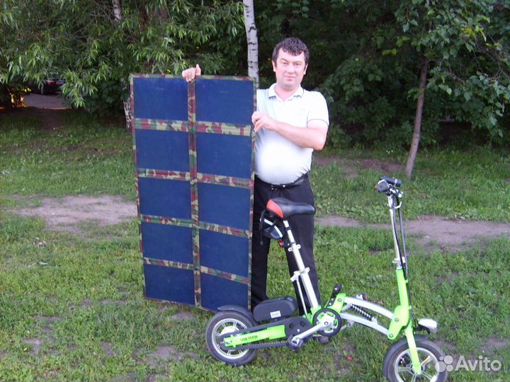 Солнечная батарея складная для электровело, раций
