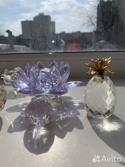 Лотос яблоко кристаллы стекло