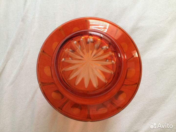 Ваза цветное стекло СССР