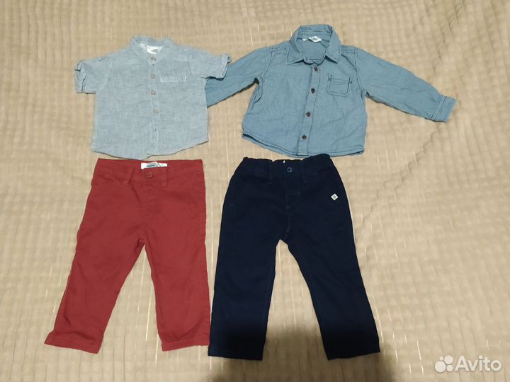 Рубашки и брюки 74 рост