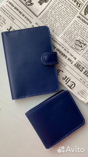 Кошелек мужской кожаный ручной работы