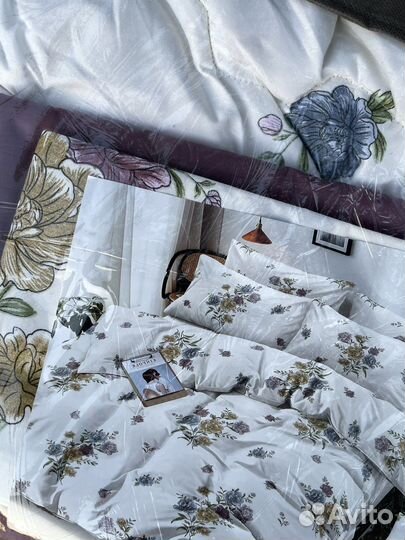 Белье постельное с готовым одеялом хлопок