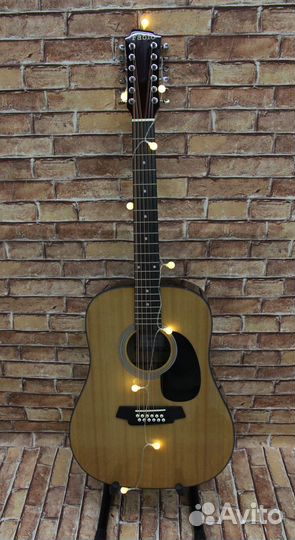 Шикарная Акустическая 12-ти струнная гитара fabio
